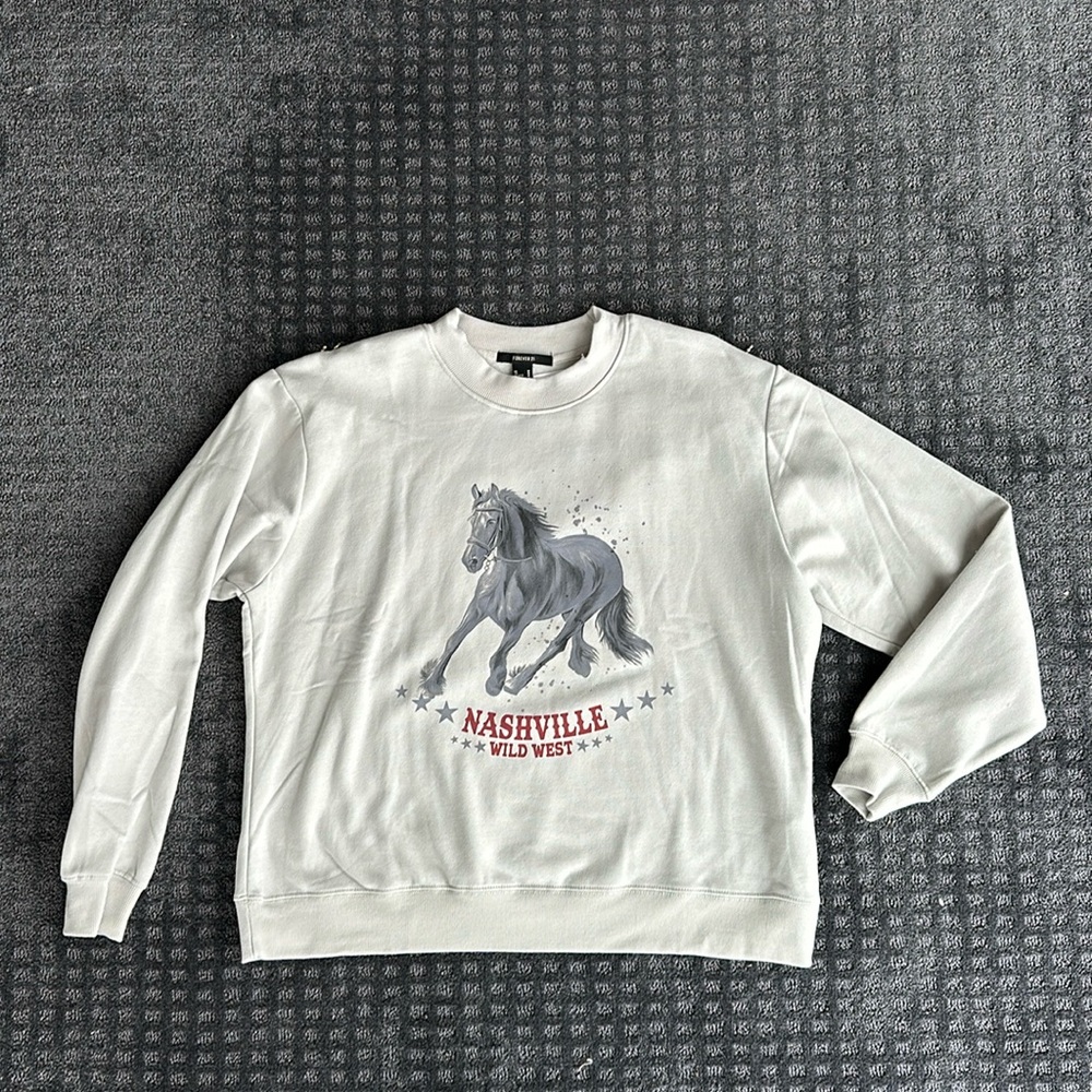 Western Graphic Print Sweatshirt
